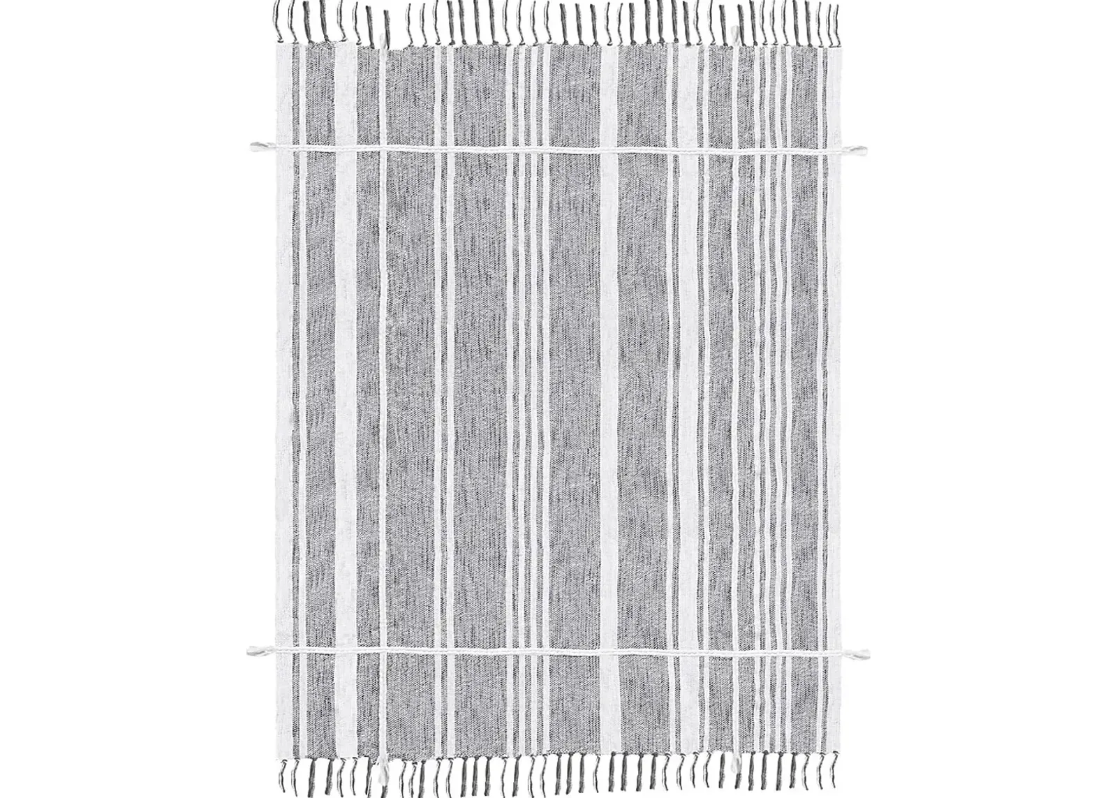 Oxwell Gray Throw Blanket