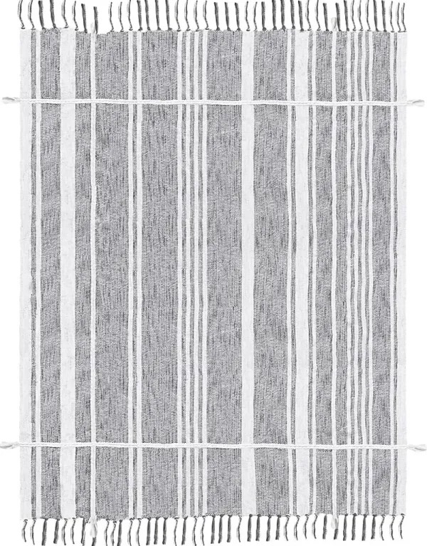 Oxwell Gray Throw Blanket