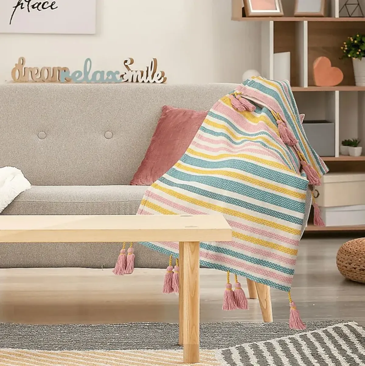 Sundry Blue Throw Blanket