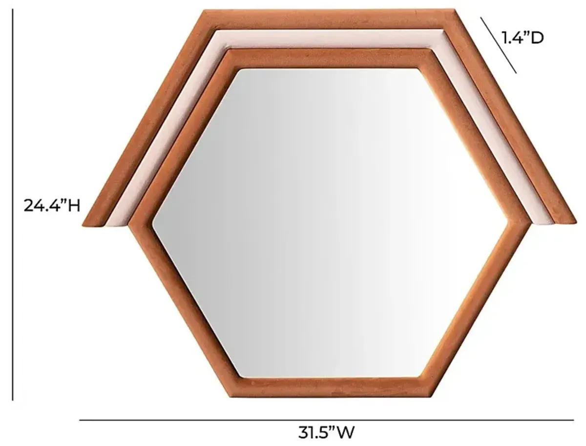 Bilwyn II Orange Mirror