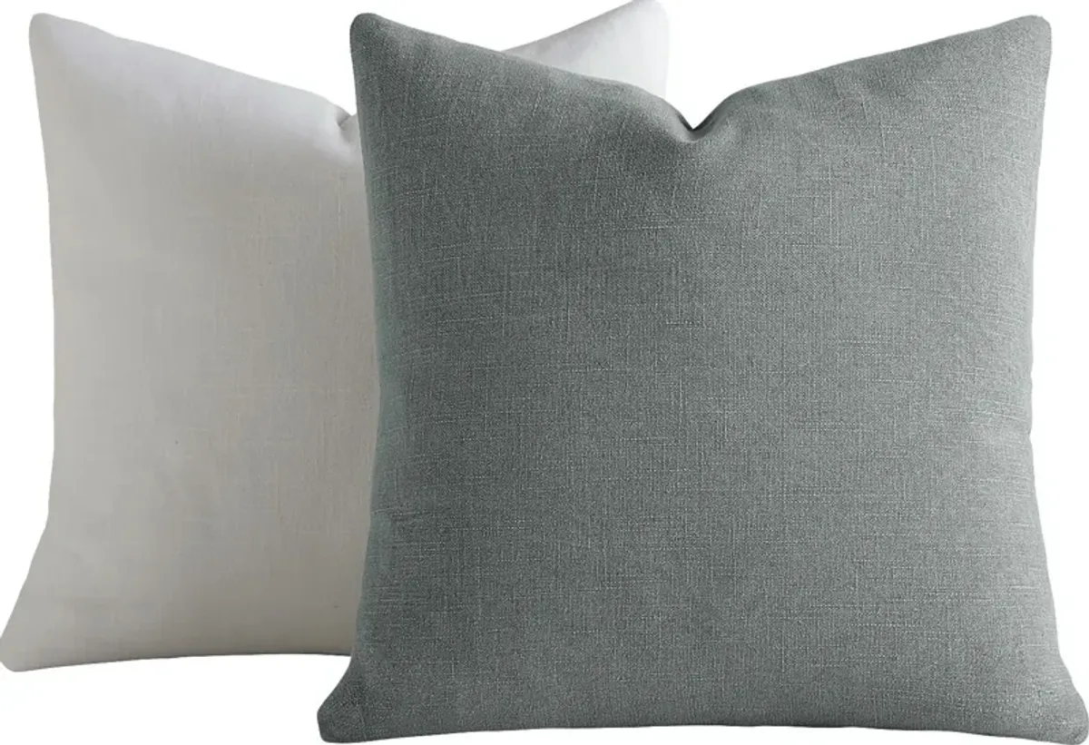 Wolfe Artic/White Accent Pillow Set of 2