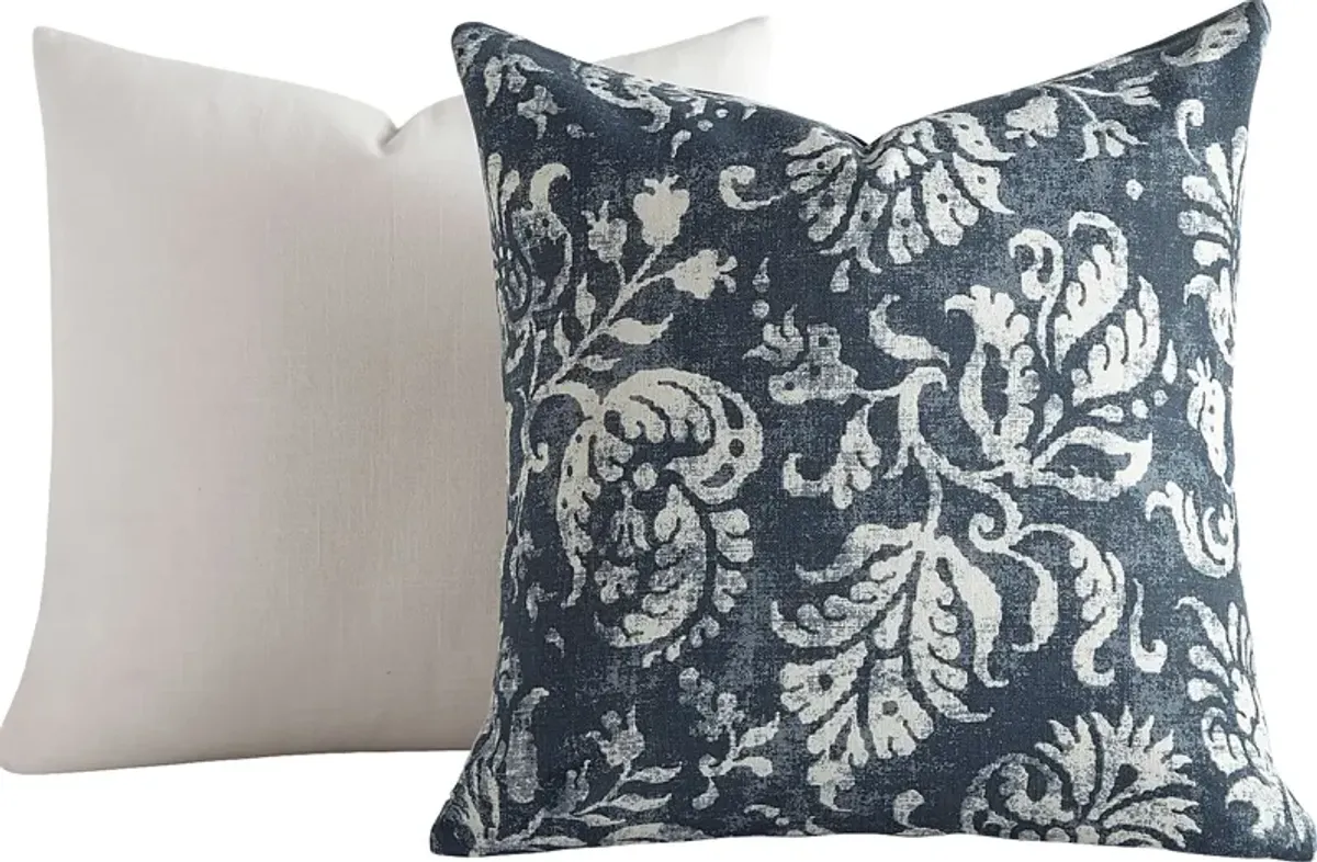 Petalgem Navy Accent Pillow Set of 2