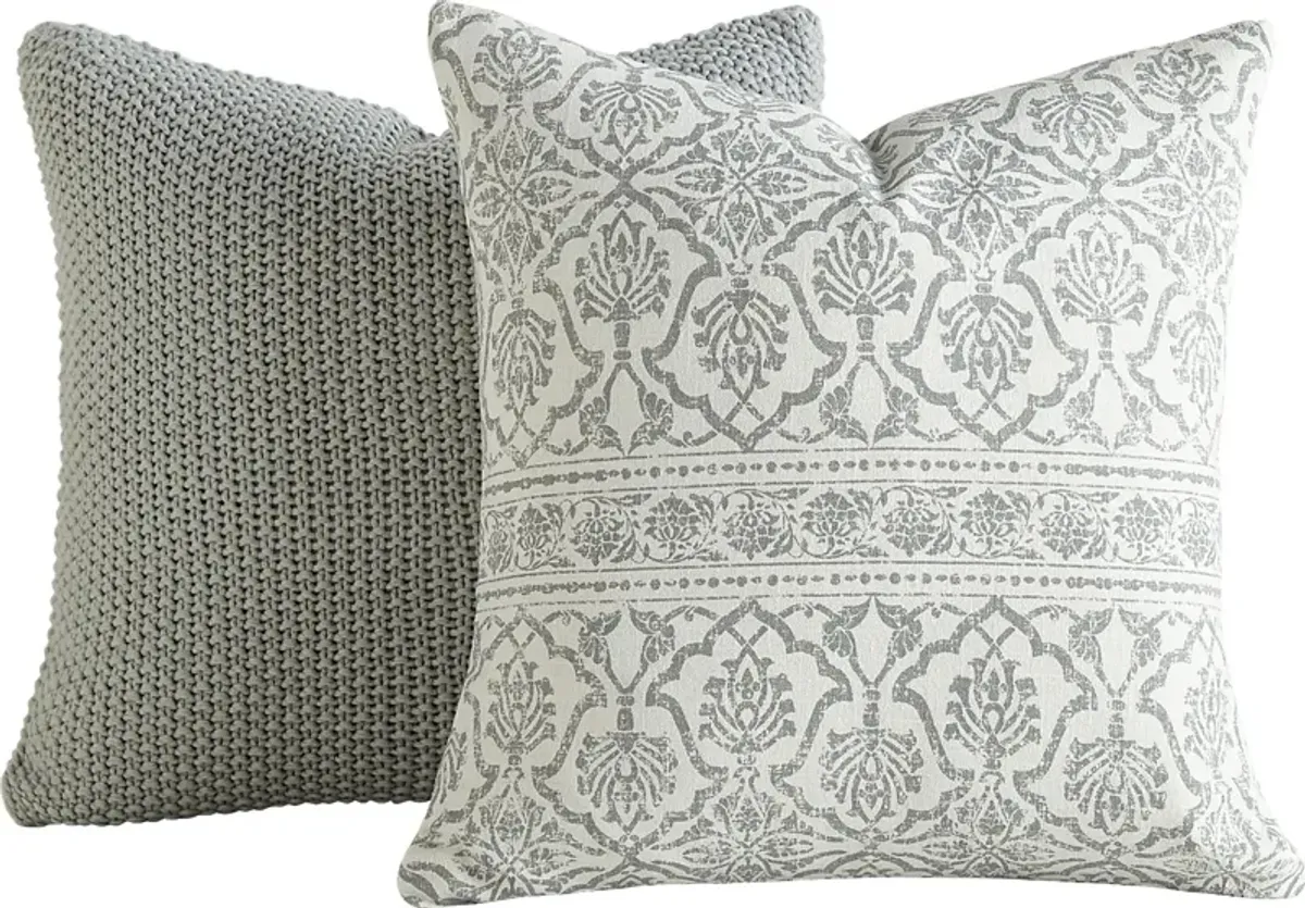 Kathleen Eucalyptus Accent Pillow Set of 2