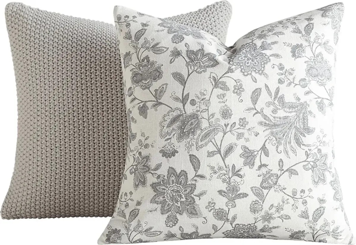 Houndway Light Gray Accent Pillow Set of 2