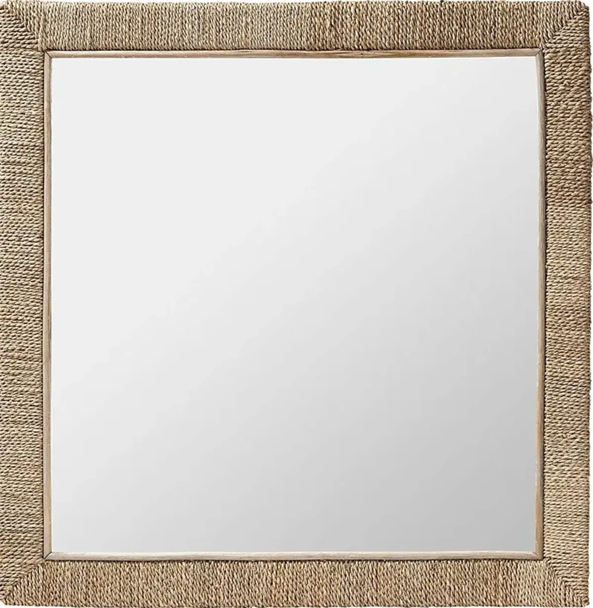 Deaven Brown Square Mirror