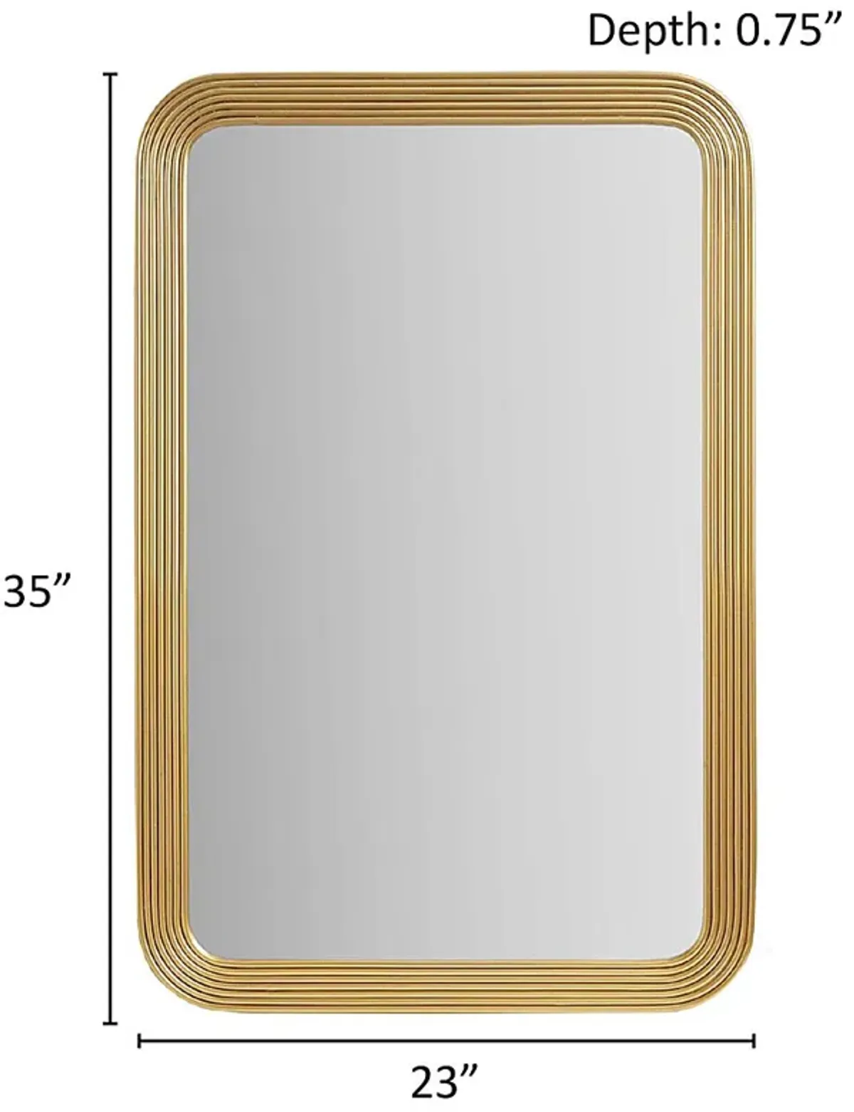 Courtenay Gold Mirror