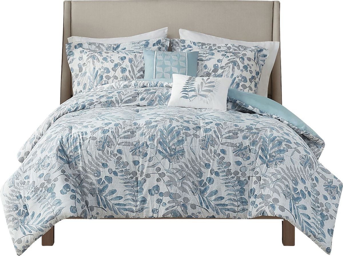 Alomost Blue 5 Pc King/California King Comforter Set