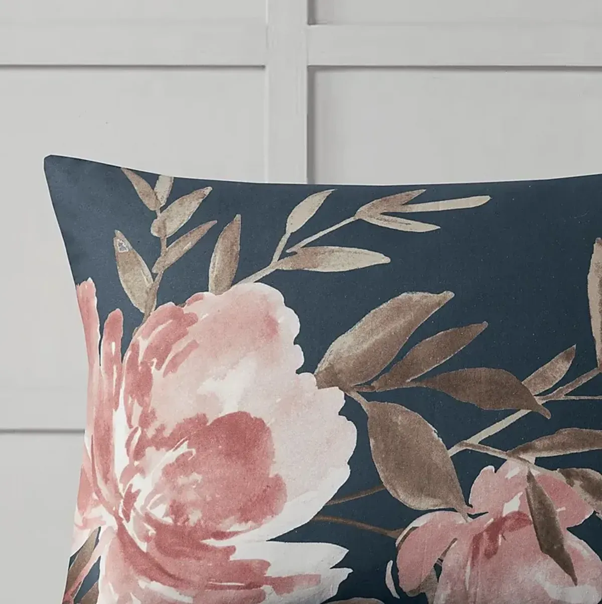 Bottlebrush Navy 8 Pc California King Comforter Set