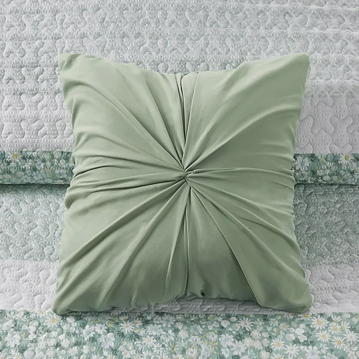 Chapote Green 4 Pc King/California King Quilt Set