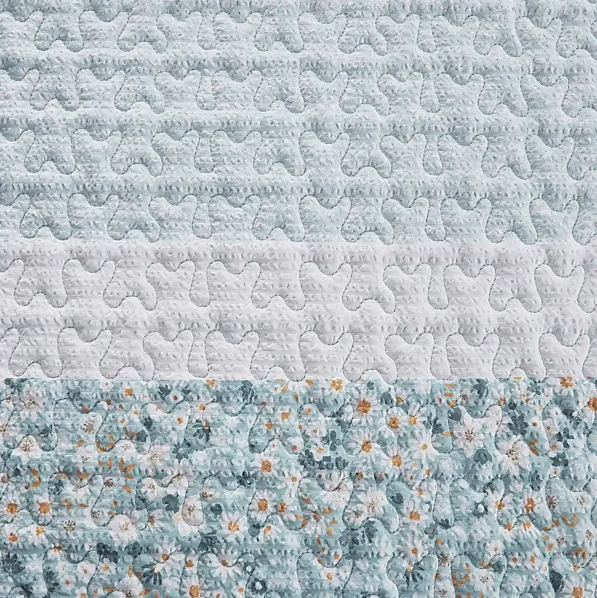 Chapote Blue 4 Pc King/California King Quilt Set
