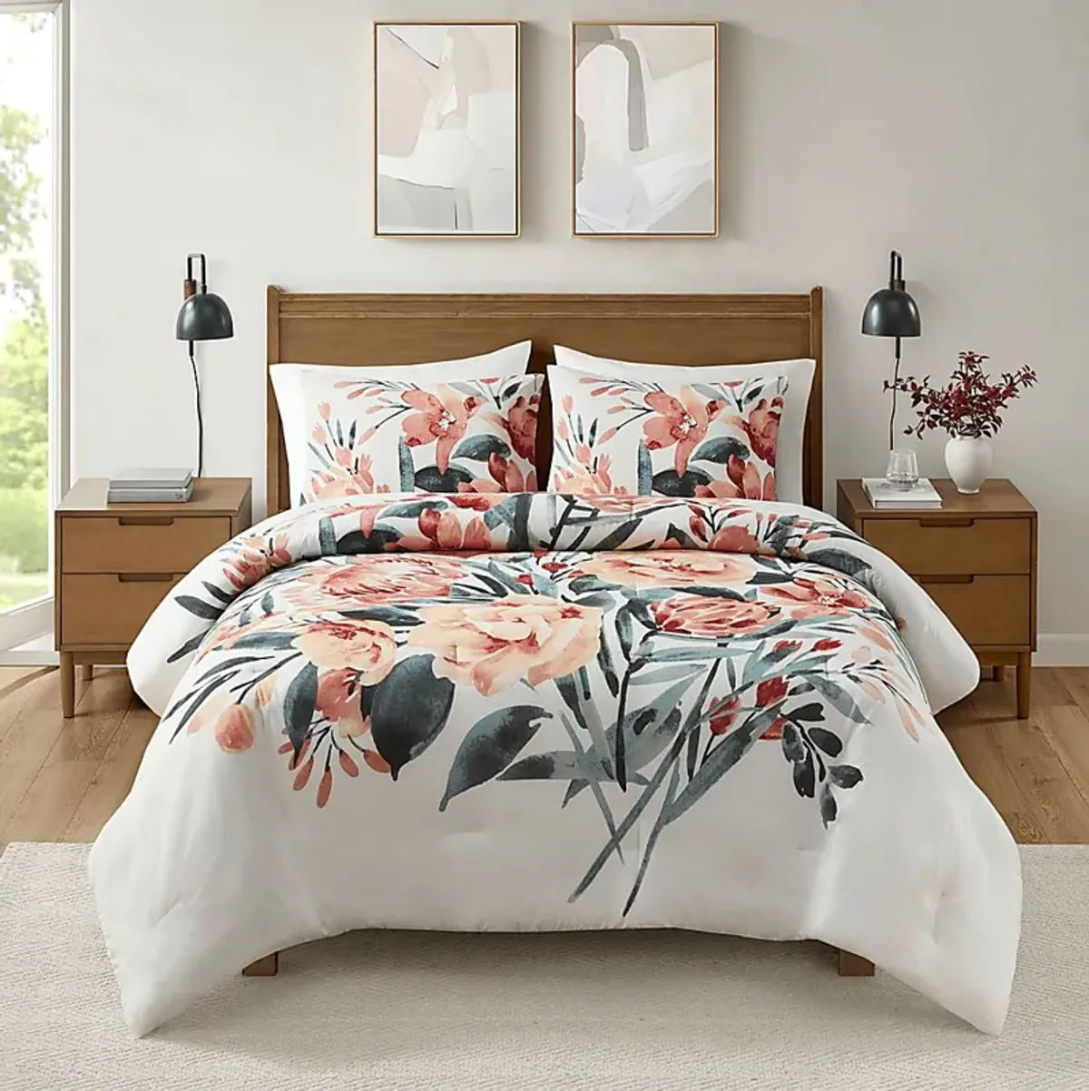 Kubiski Off-White 3 Pc Full/Queen Comforter Set