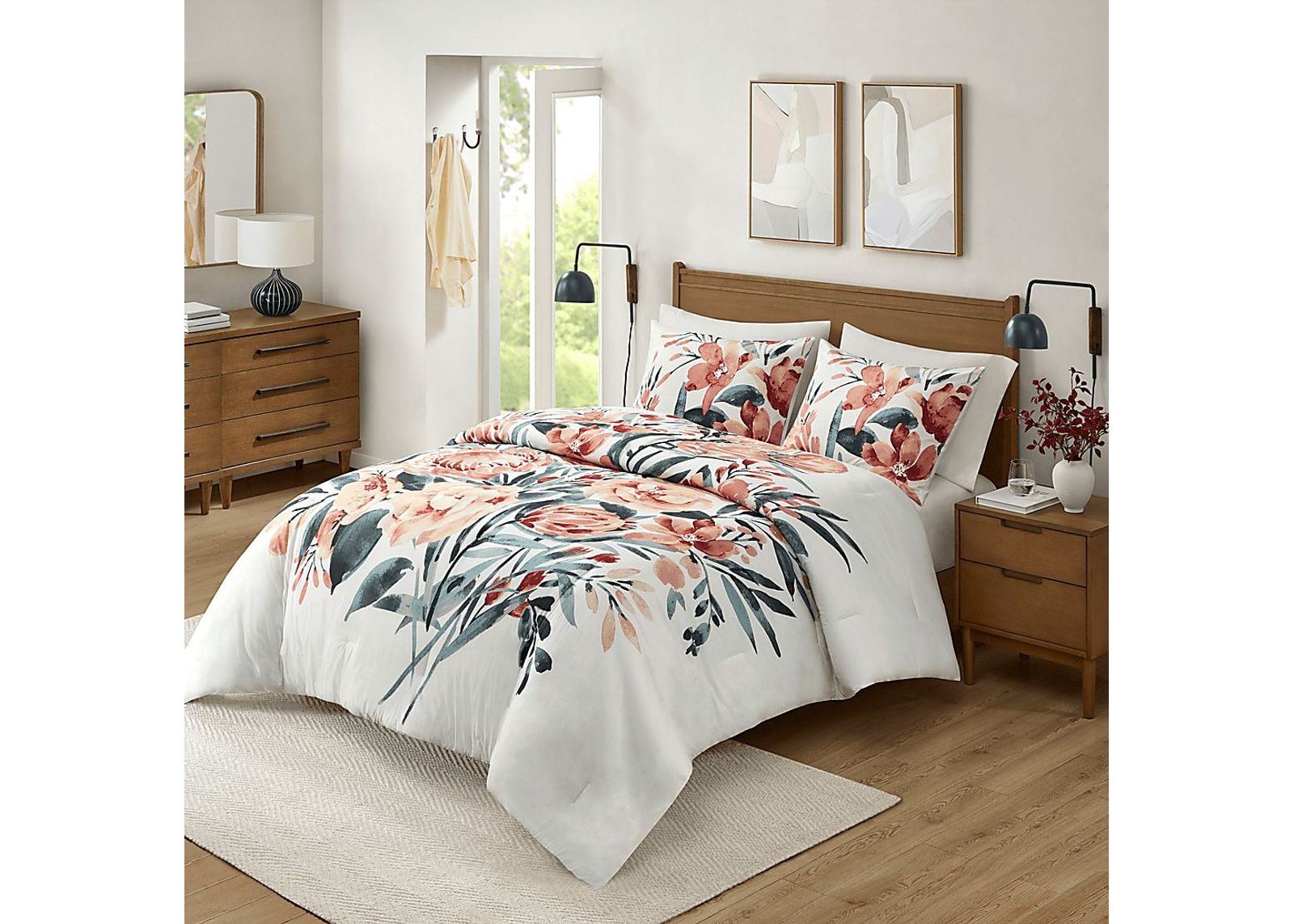 Kubiski Off-White 3 Pc Full/Queen Comforter Set