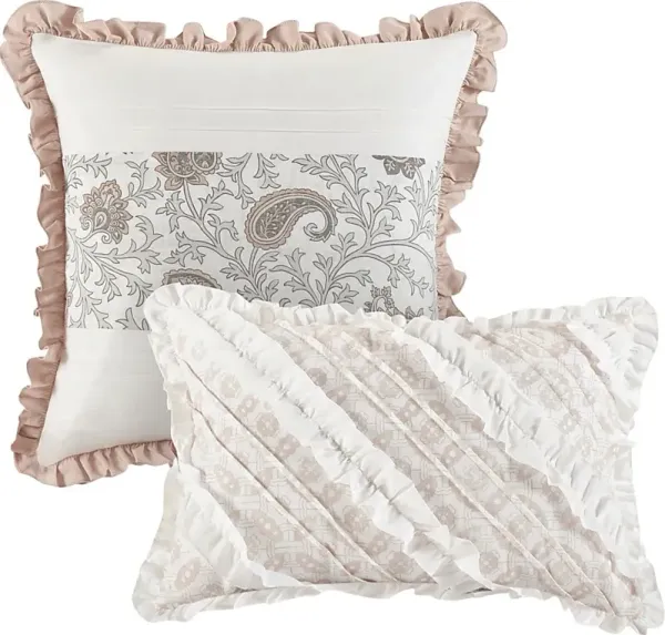 Marjory Blush 9 Pc California King Comforter Set