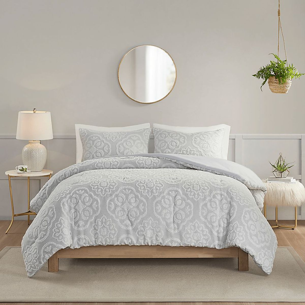 Retama Gray 3 Pc Full/Queen Comforter Set