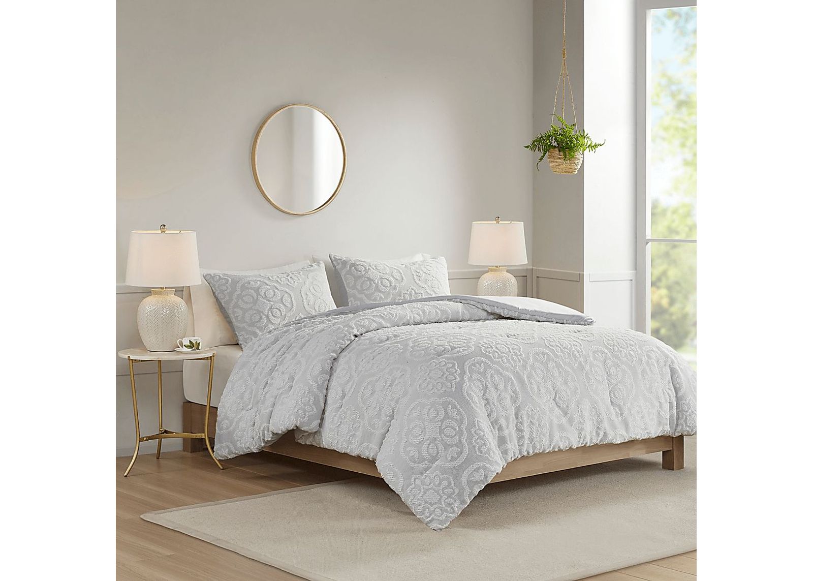 Retama Gray 3 Pc Full/Queen Comforter Set