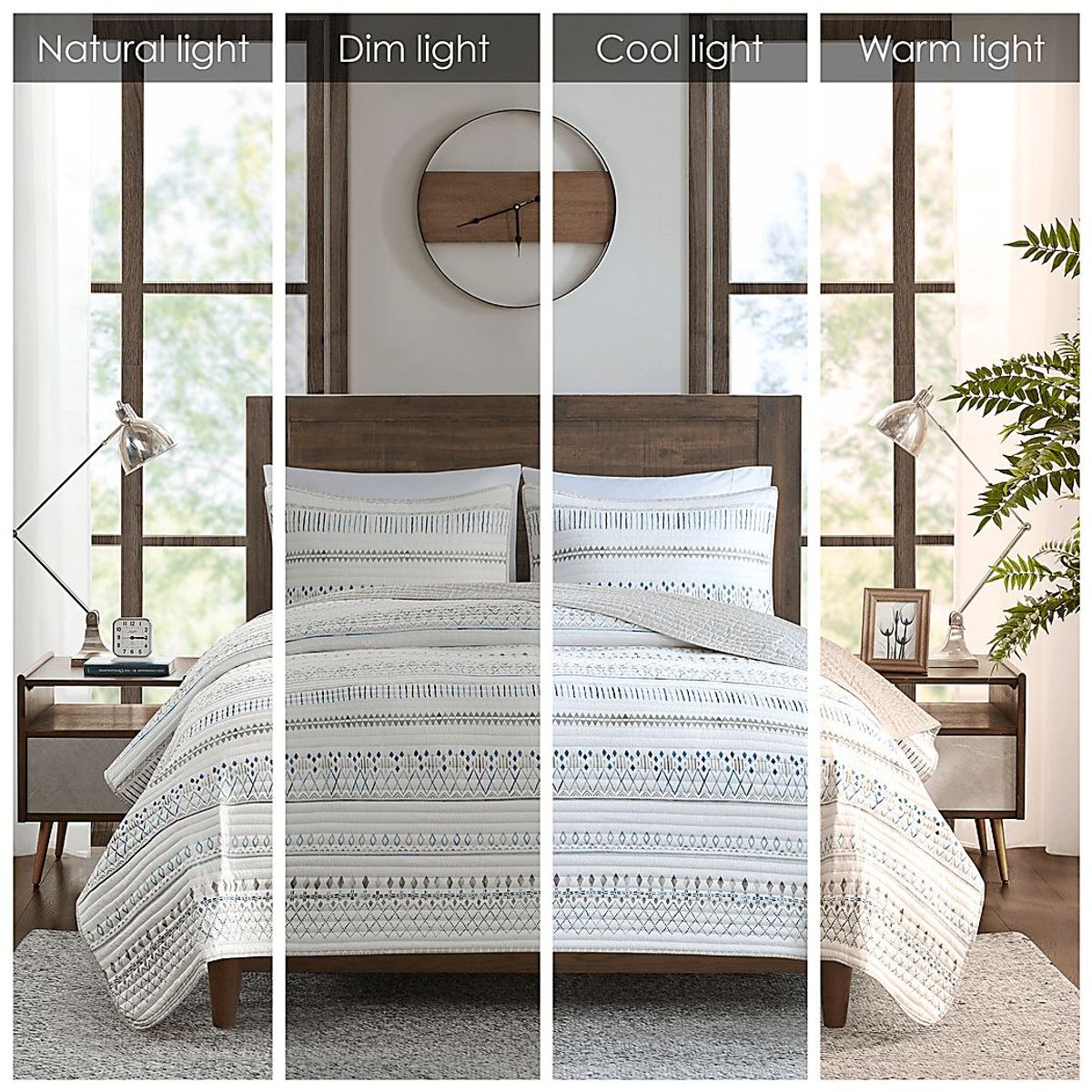 Shofner Taupe 3 Pc King/California King Quilt Set