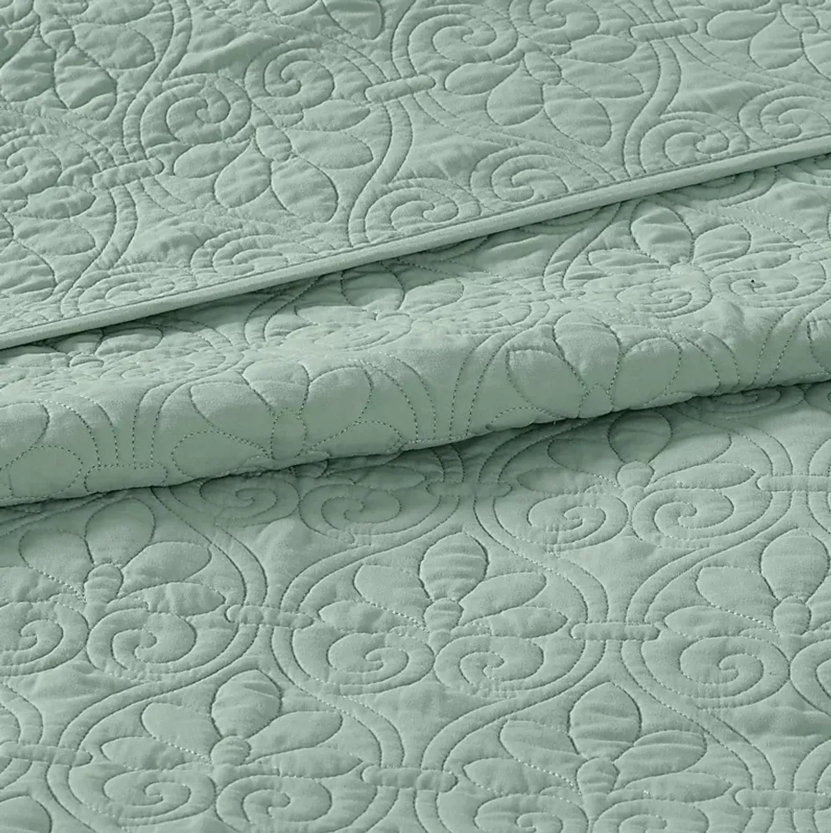 Toyah Seafoam Green 3 Pc King Bedspread Set