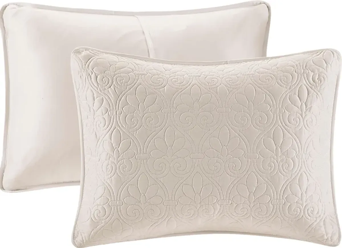 Toyah Cream 3 Pc Twin Bedspread Set