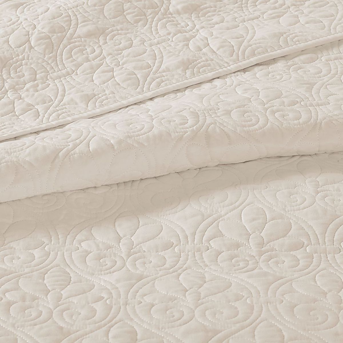 Toyah Cream 3 Pc Twin Bedspread Set