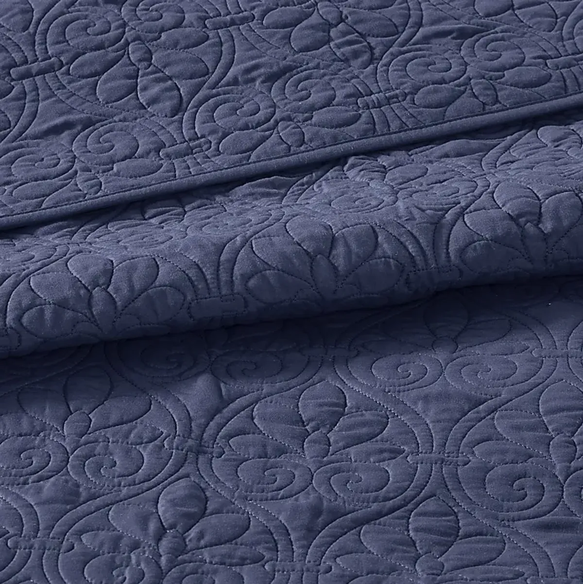 Toyah Navy 3 Pc Full Bedspread Set