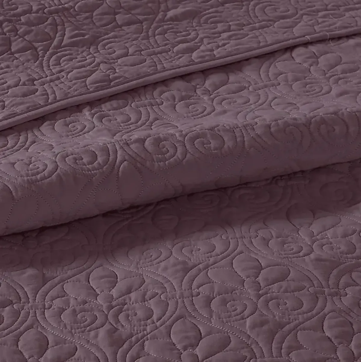 Toyah Purple 3 Pc Queen Bedspread Set