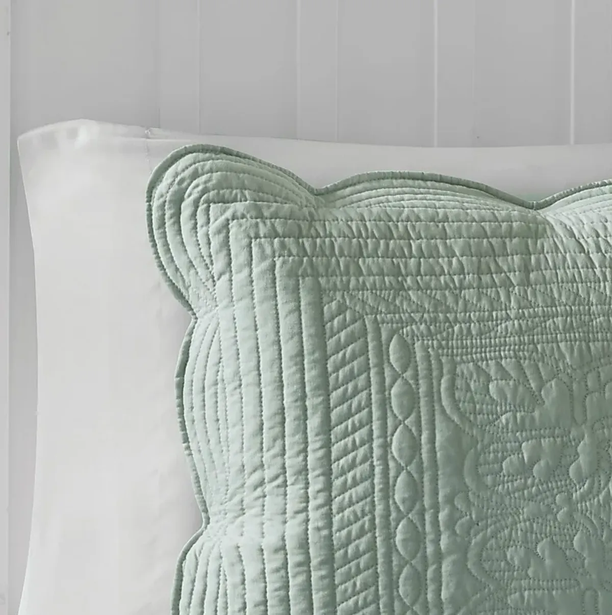 Friendswood Seafoam Green 3 Pc King/California King Quilt Set