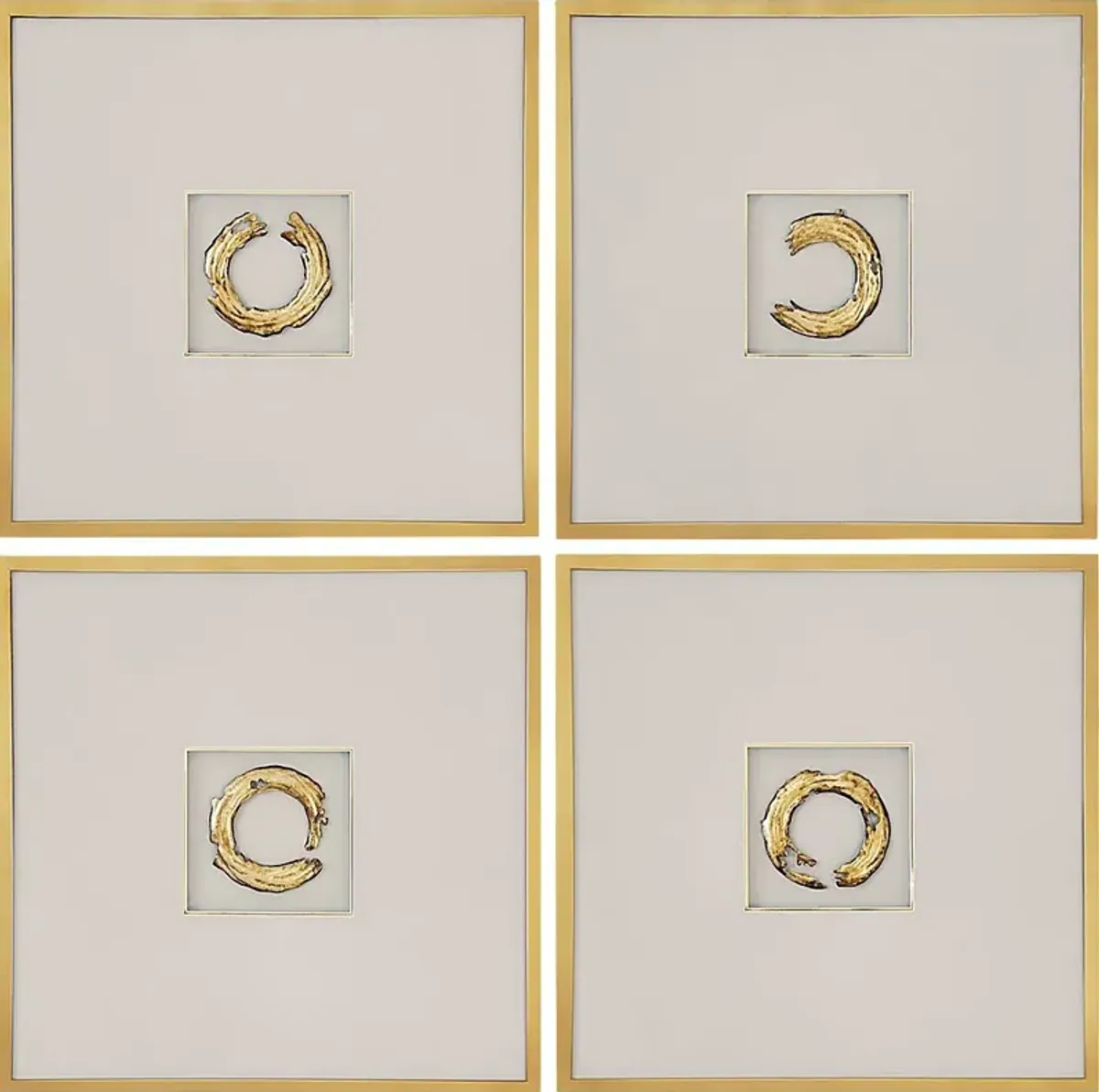 Fredrich Gold Artwork, Set of 4