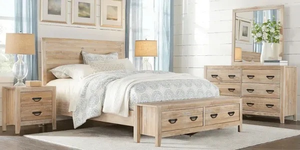 Palm Grove Taffy 7 Pc King Storage Bedroom