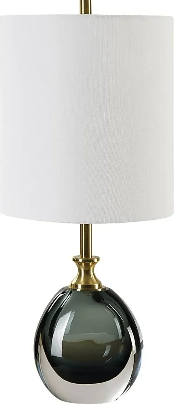 Irene Hills Teal Lamp