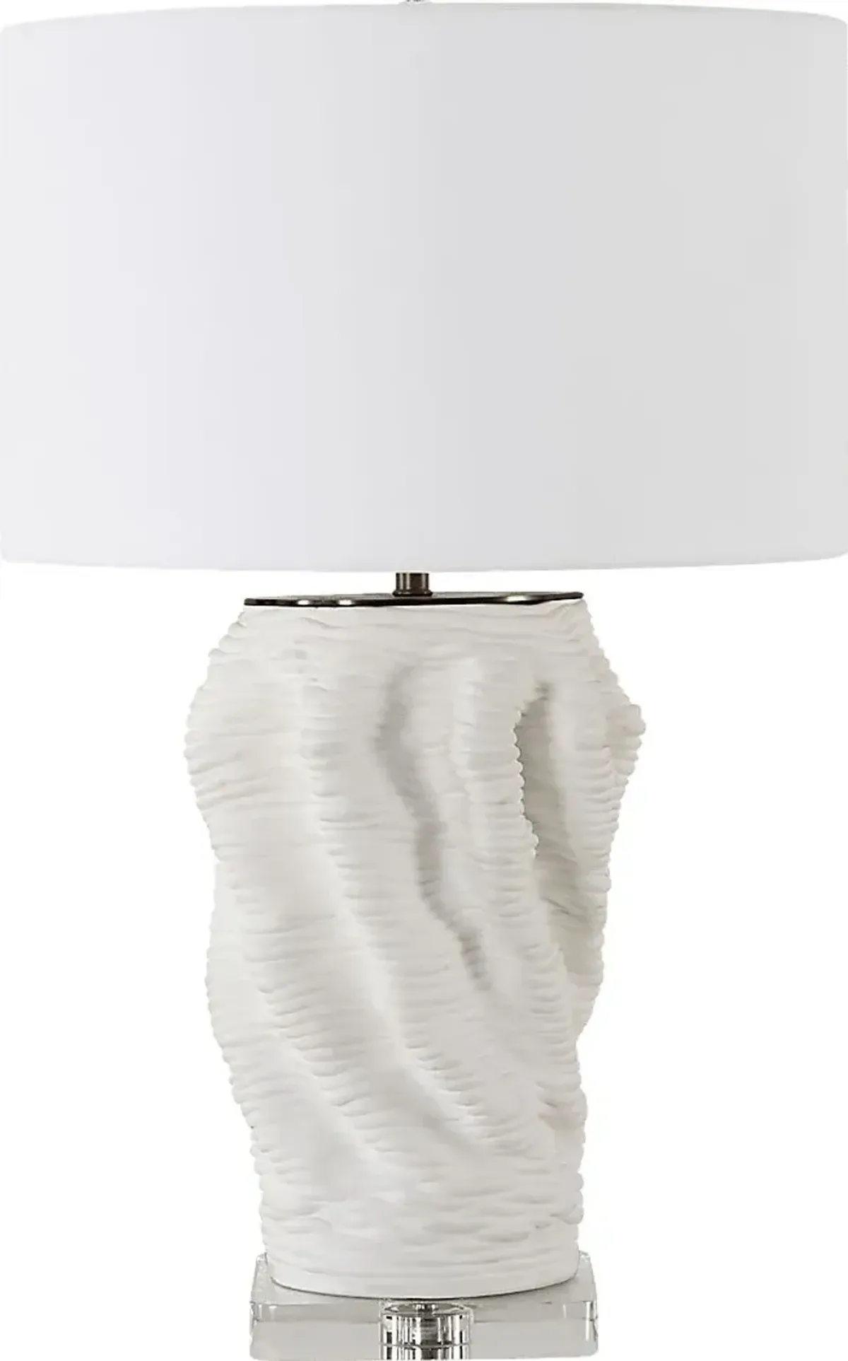 Hyacinth Boulevard White Lamp