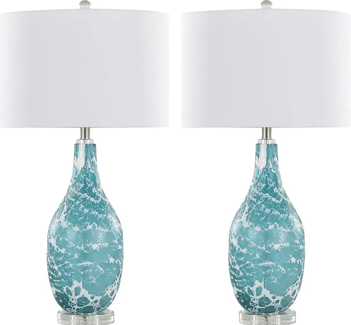 Jennie Loop Blue Lamp, Set of 2