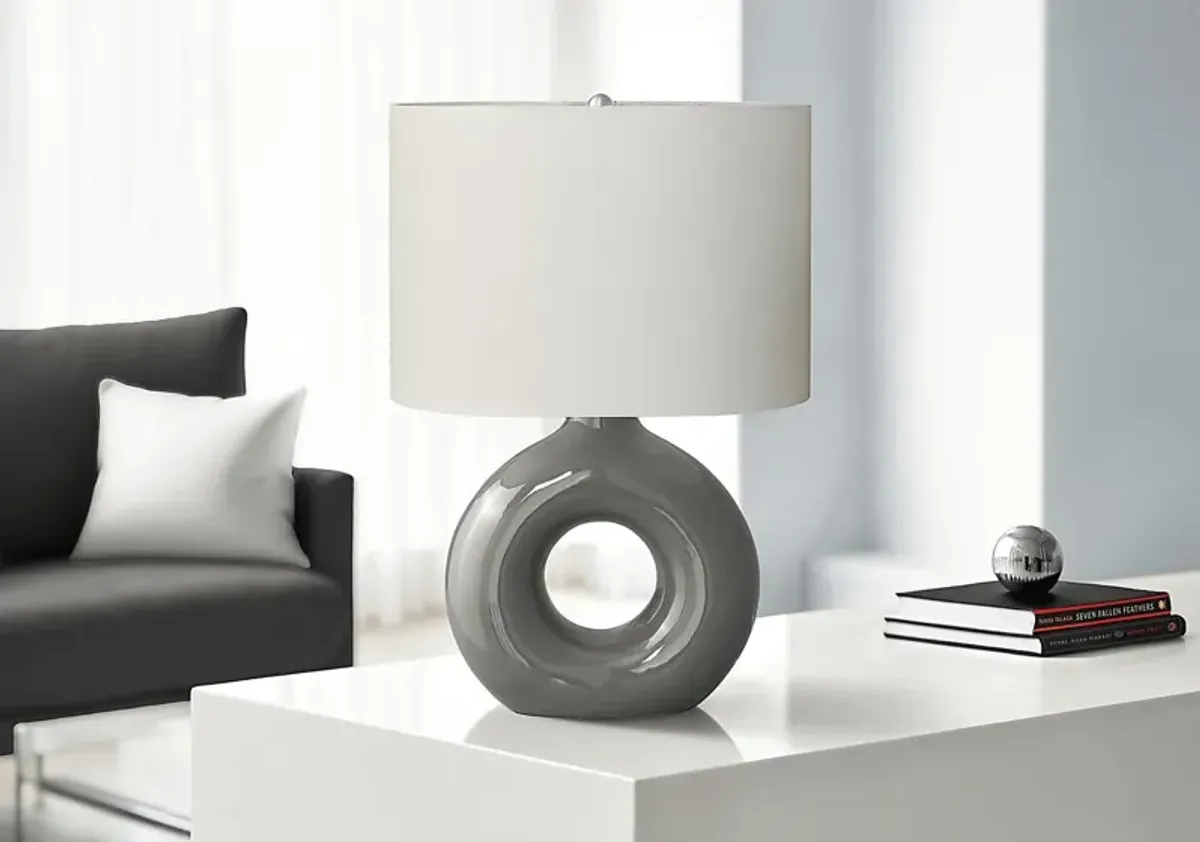 Neveux Shade Gray Lamp
