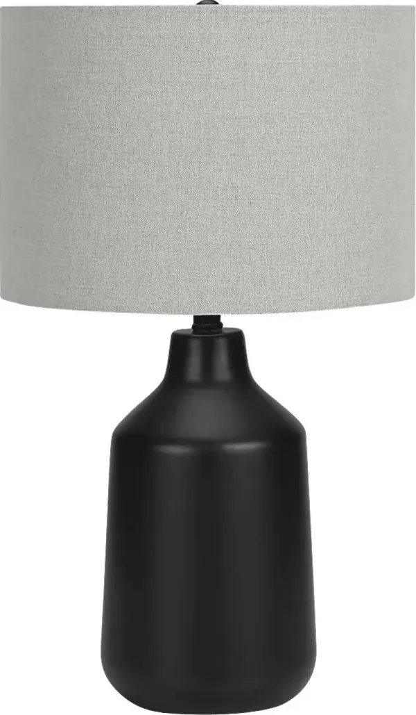 Radom Circle Black Lamp