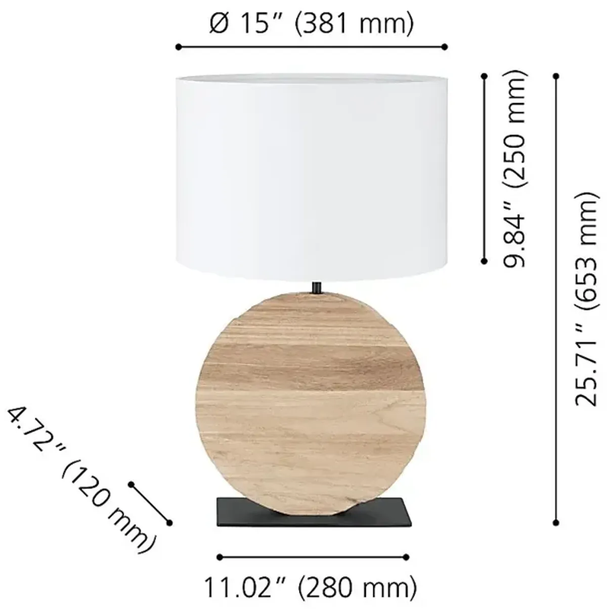 Morse Park Natural Lamp