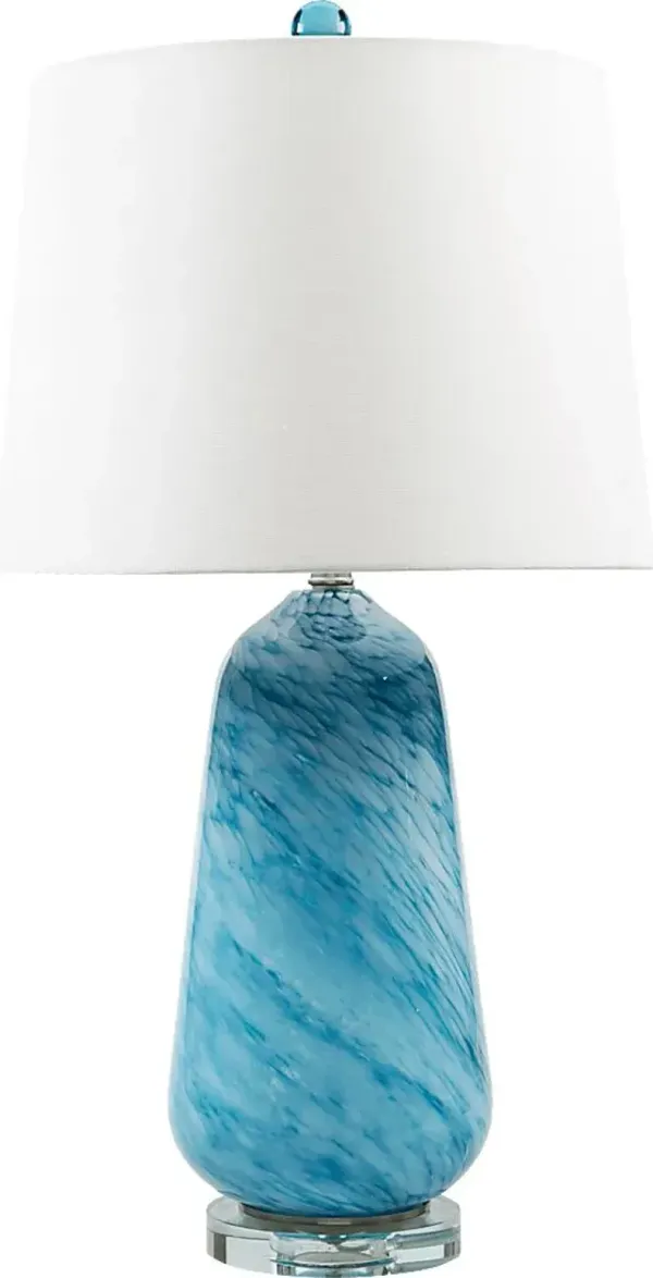 Elmere Bend Blue Lamp