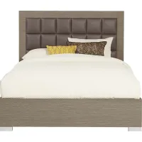 Dominique Gray 3 Pc King Panel Bed