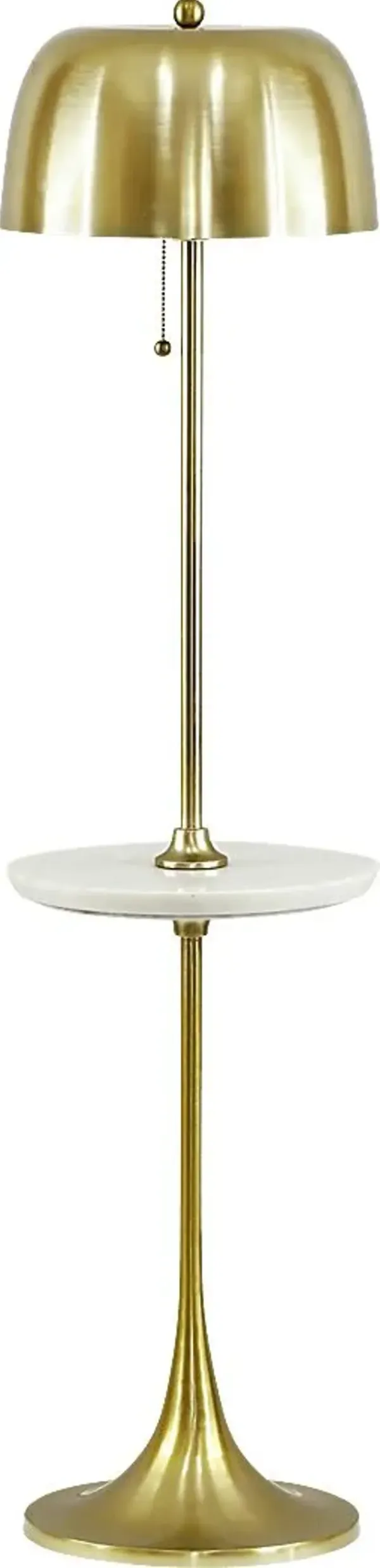 Kulick Post Brass Floor Lamp