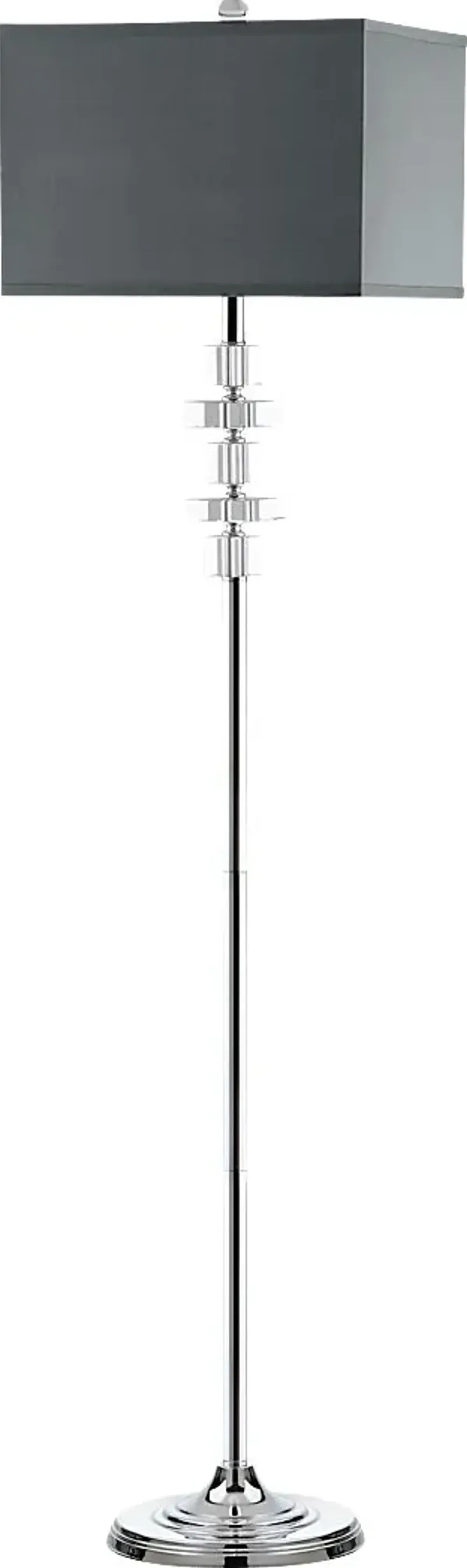 Mecca Court Silver Floor Lamp