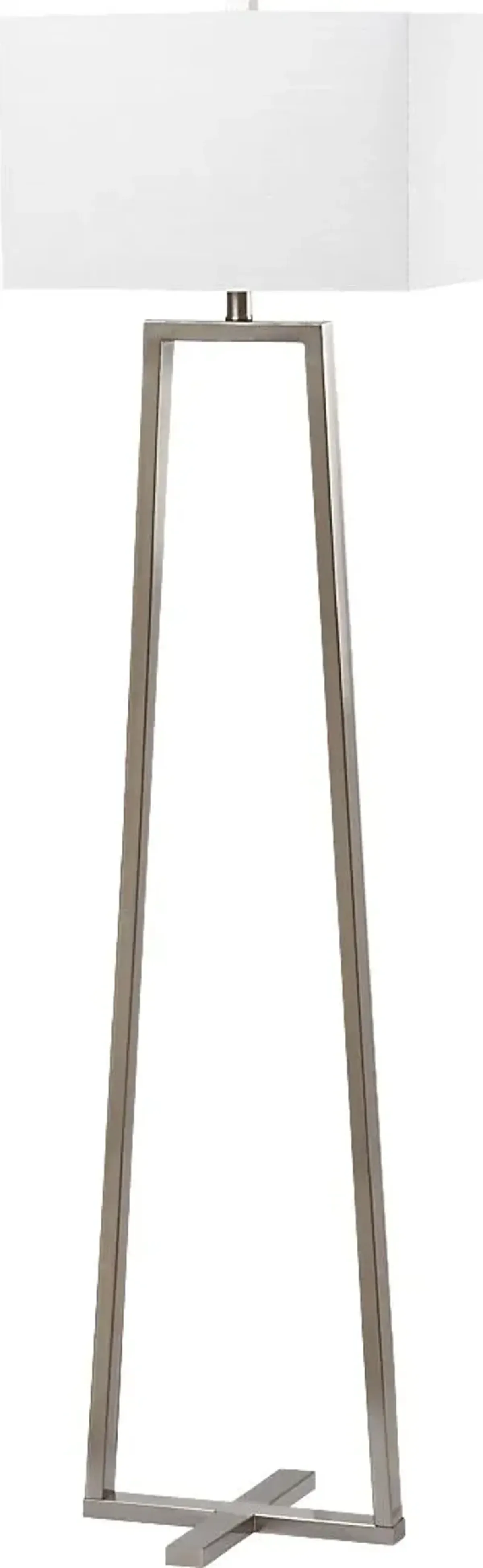 Pelouze Isle Silver Floor Lamp