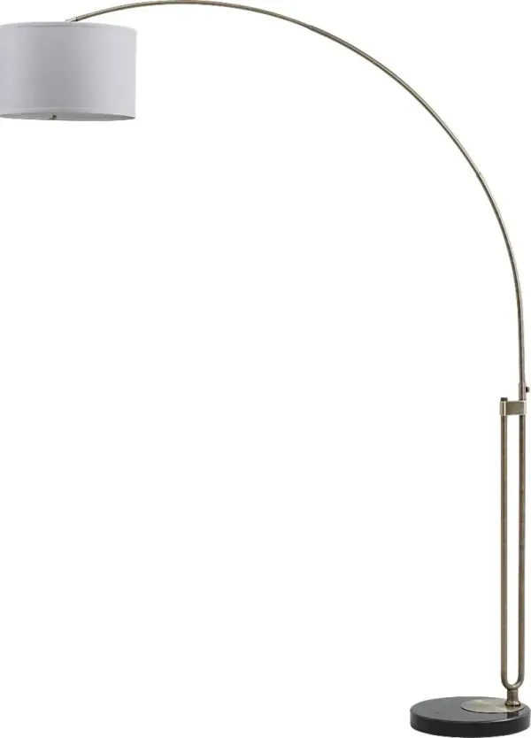 Verne Hollow Brass Floor Lamp