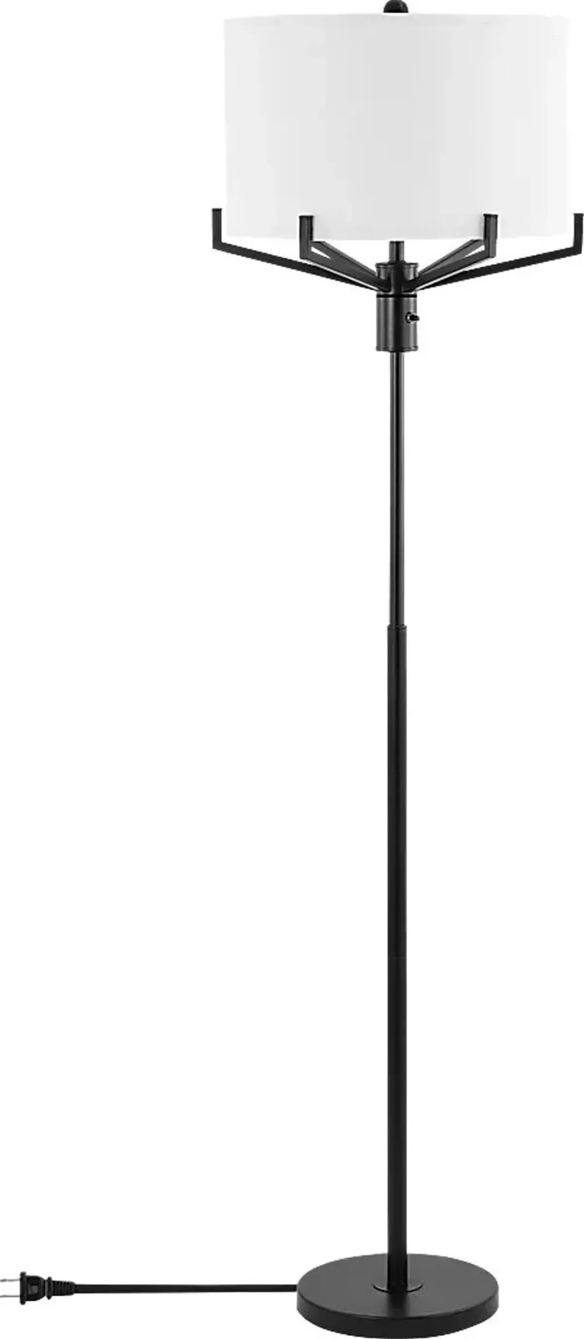 Hemlock Isle Black Floor Lamp