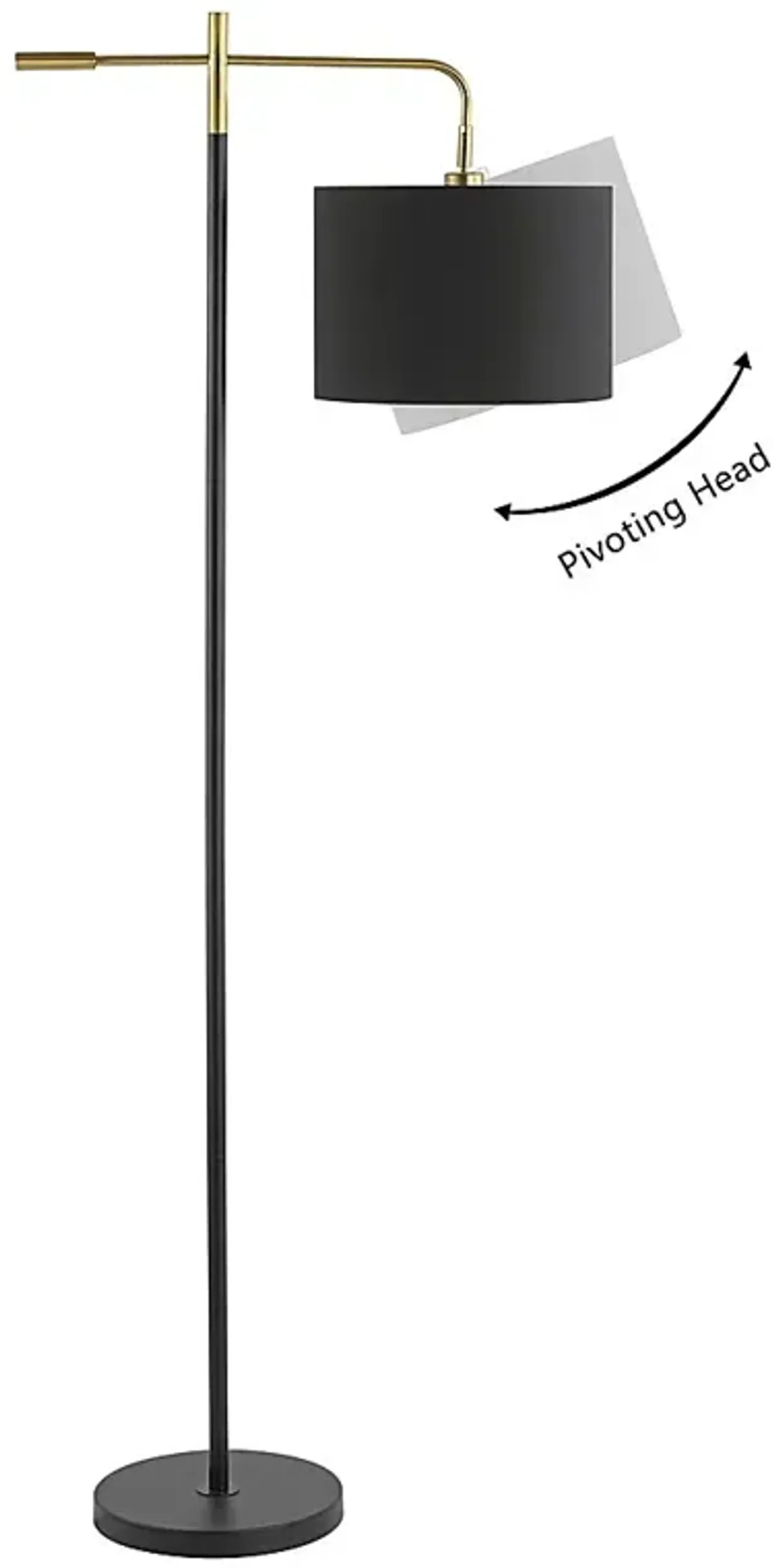 Moyes View Black Floor Lamp