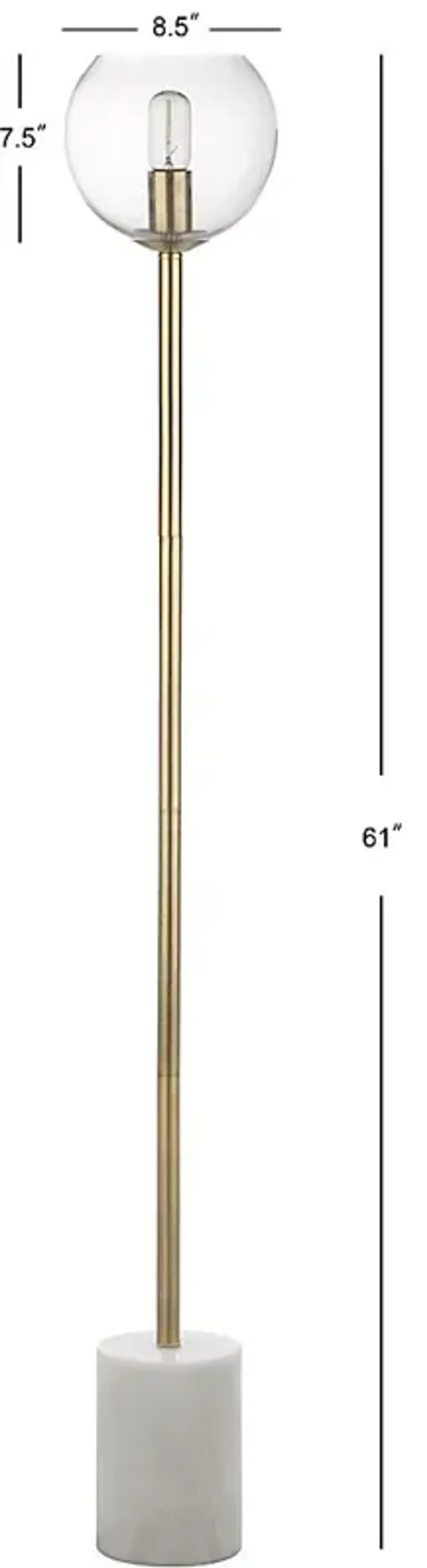 Goethe Alley Gold Floor Lamp