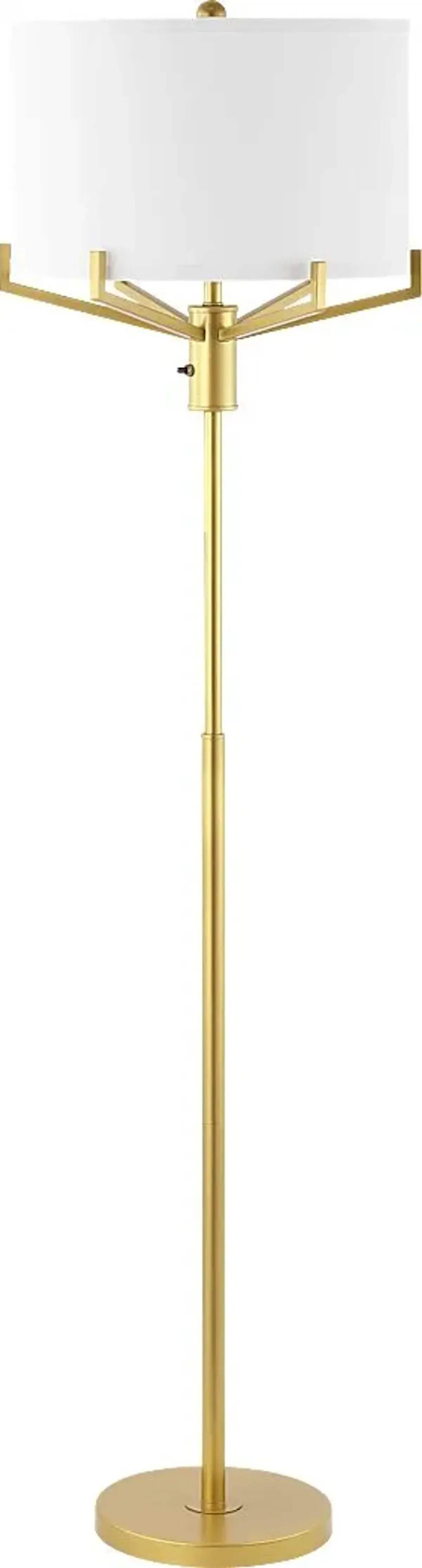 Hemlock Isle Gold Floor Lamp
