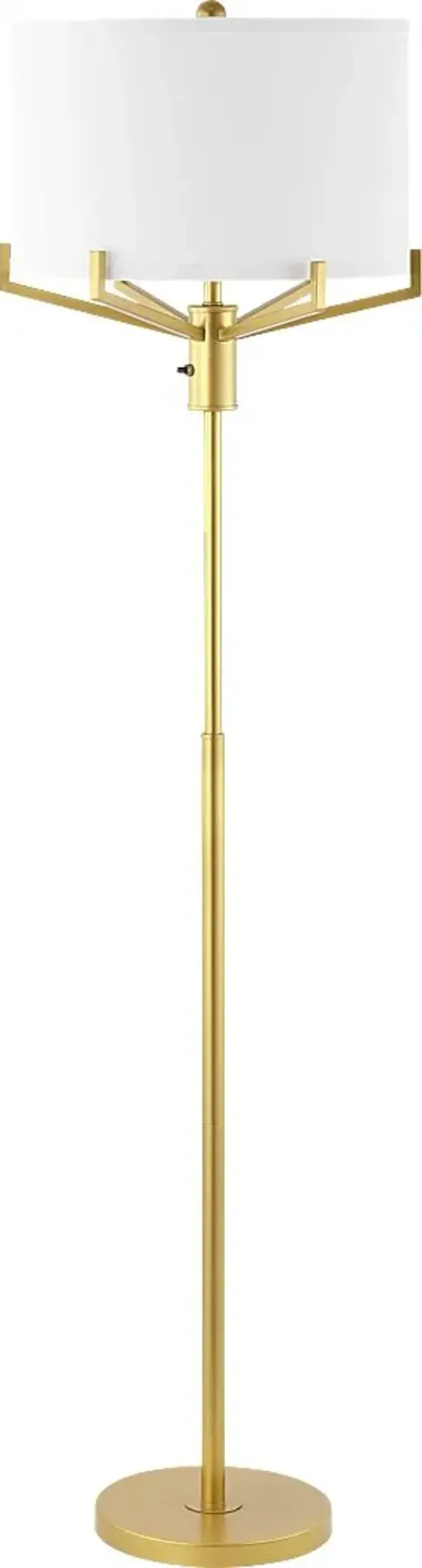Hemlock Isle Gold Floor Lamp