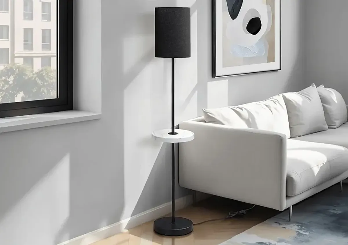 Pease Moor Black Floor Lamp