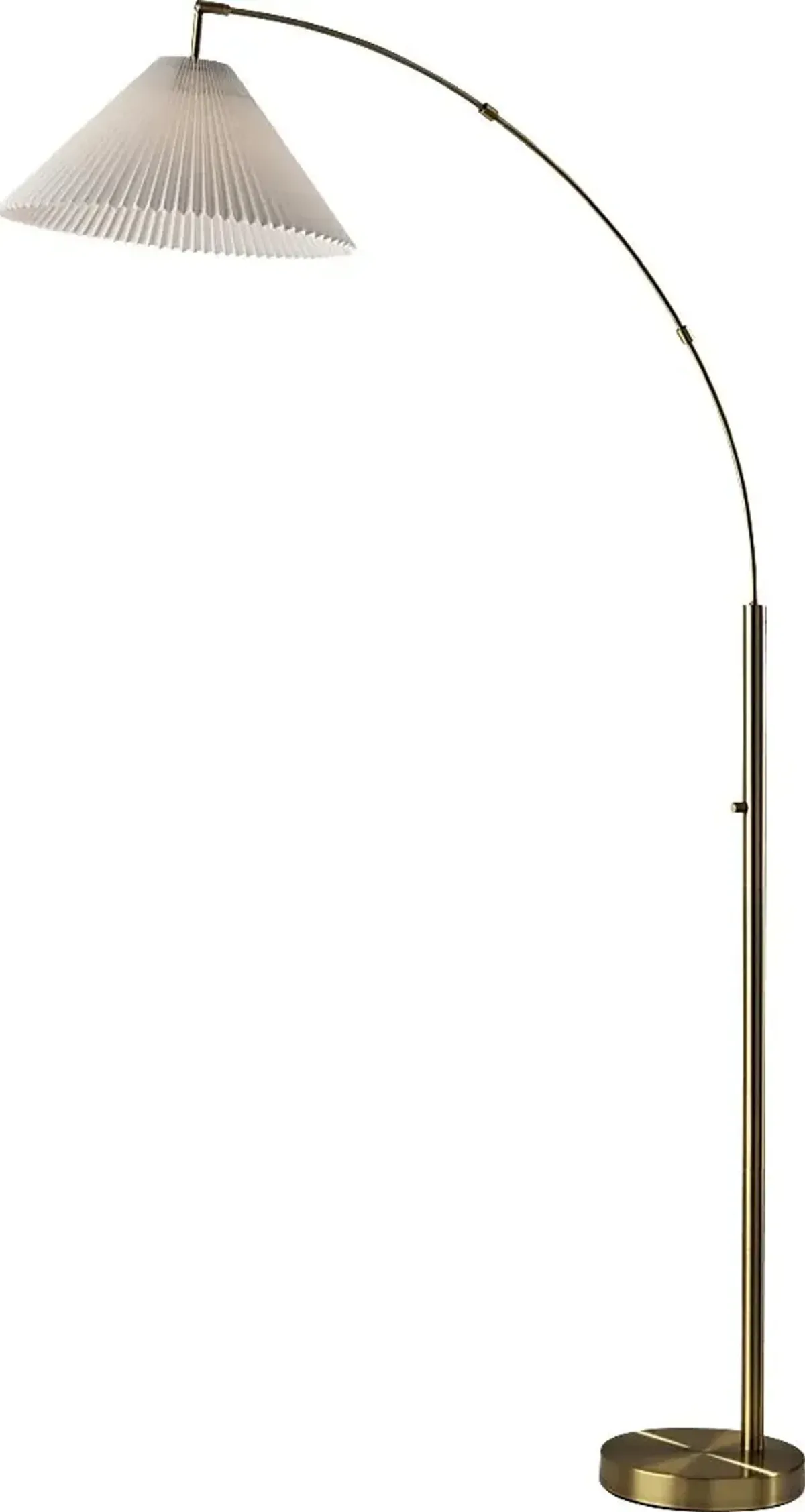 Mcclellan Vista Brass Arc Floor Lamp