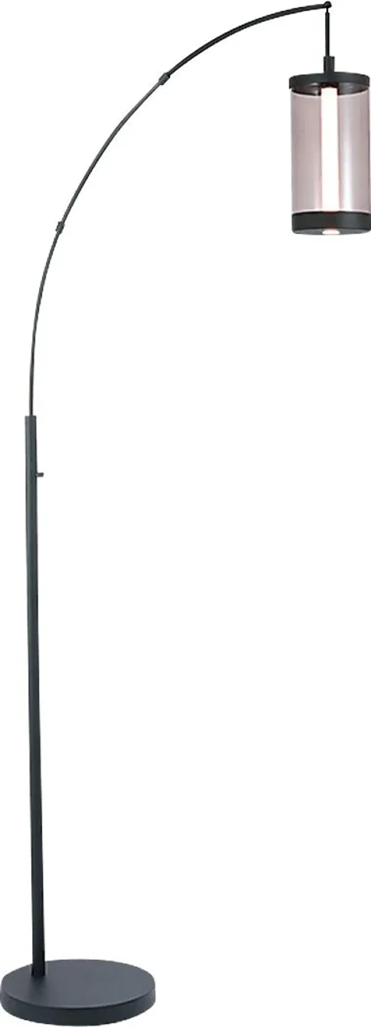 Petoskey Cove Black Arc Floor Lamp