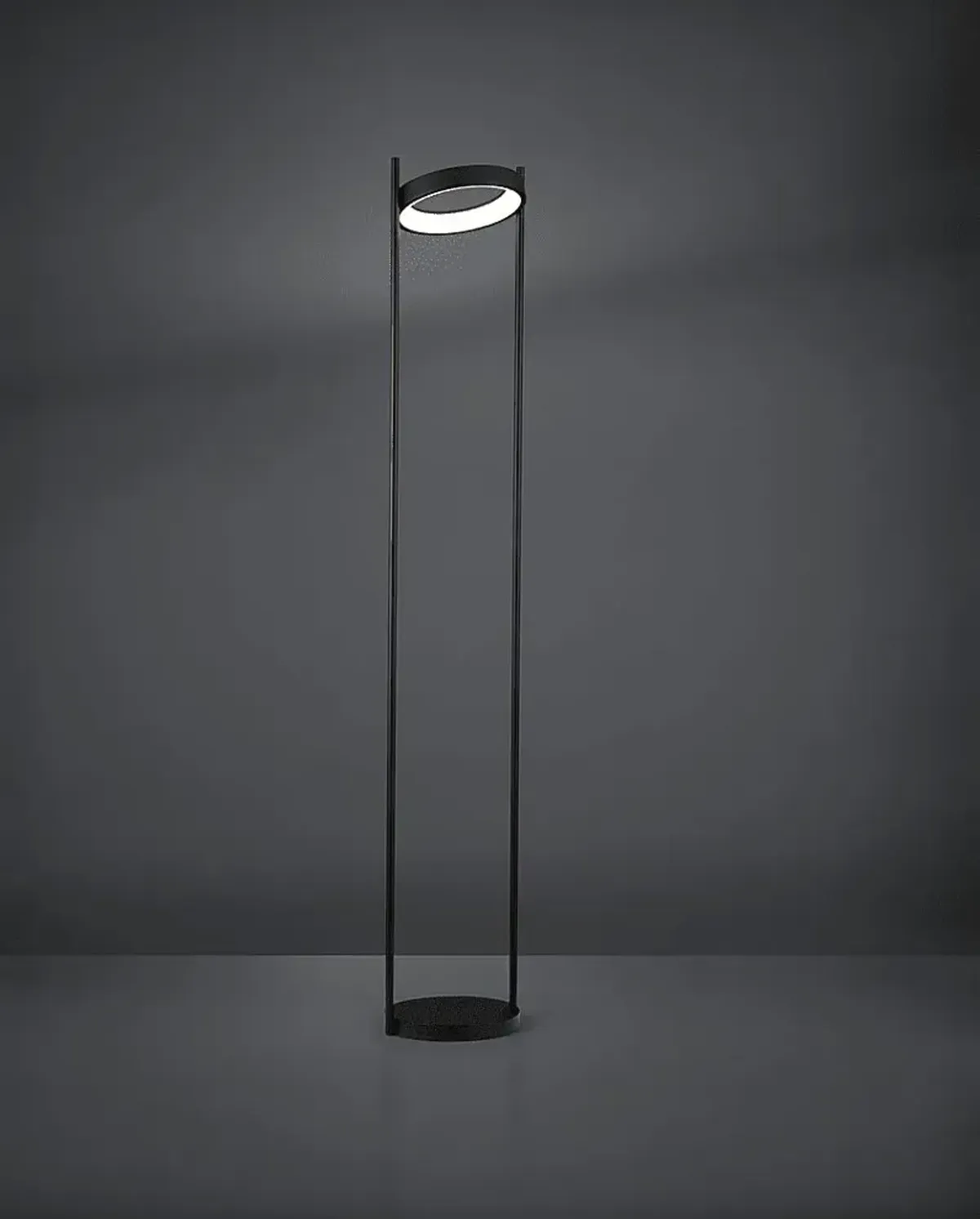 Boxwood Lake Black Floor Lamp