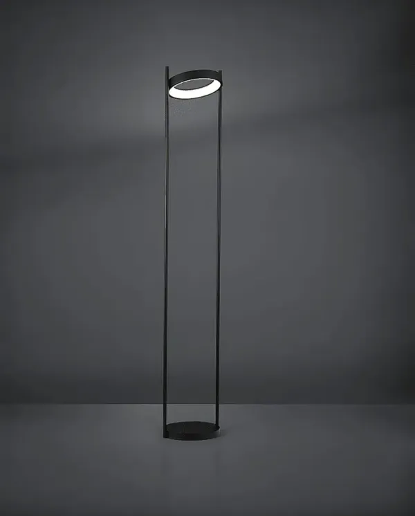 Boxwood Lake Black Floor Lamp